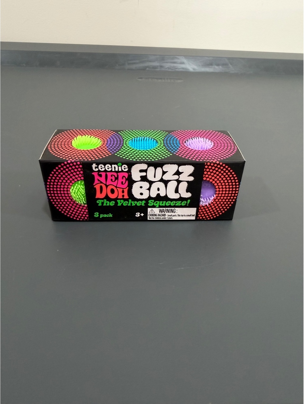 Schylling Teenie NeeDoh Fuzz Ball 3-Pack